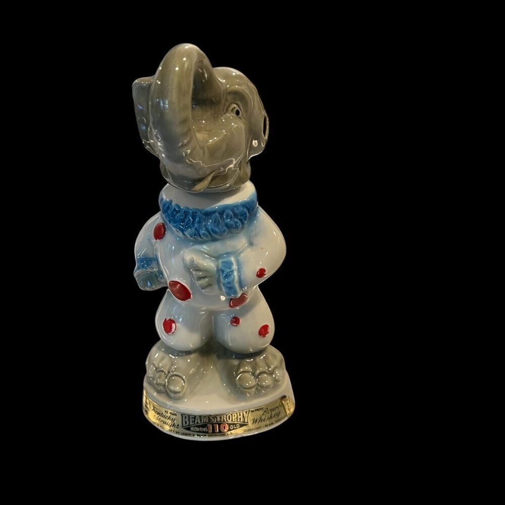 Vintage  Jim Beam 110 Month Old Beams Trophy EMPTY Elephant Decanter